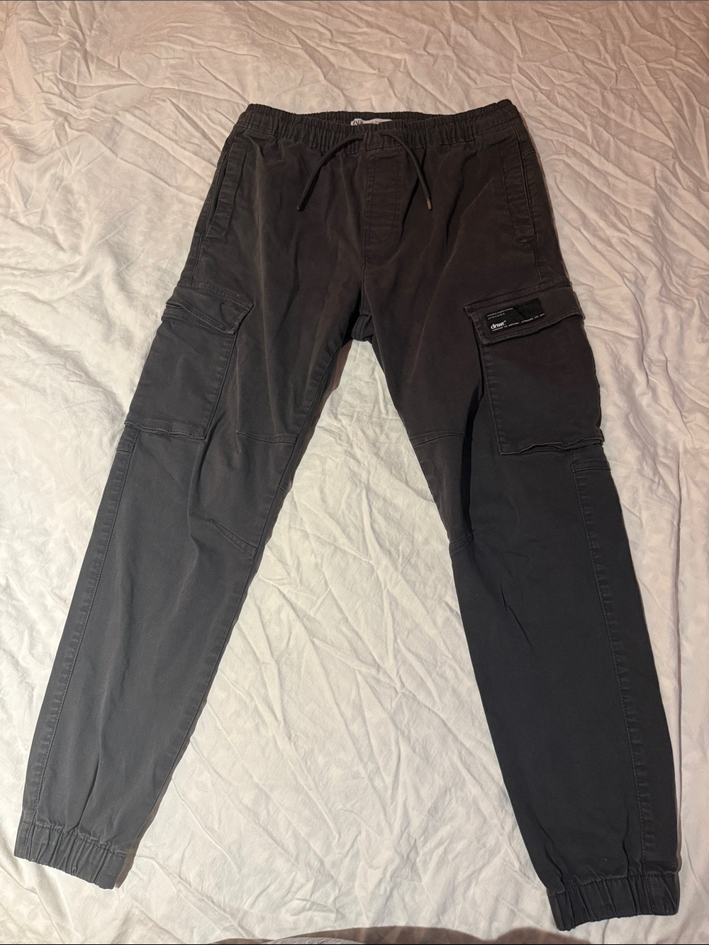 Zara Men's Black Cargo Pants